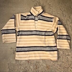 Vintage pullover stripe fleece